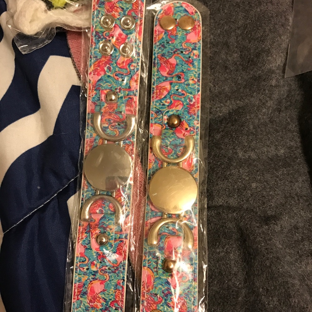 Lilly pattern cuff bracelets